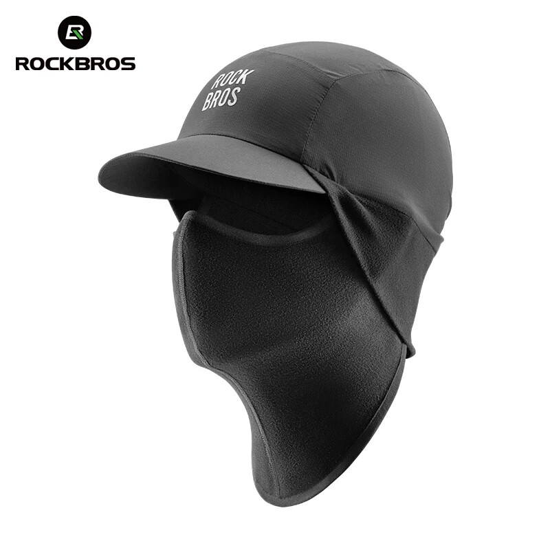 ROCKBROS Winter Cycling Mask Hat Fleece Thermal Ear Protection Outdoor Balaclava