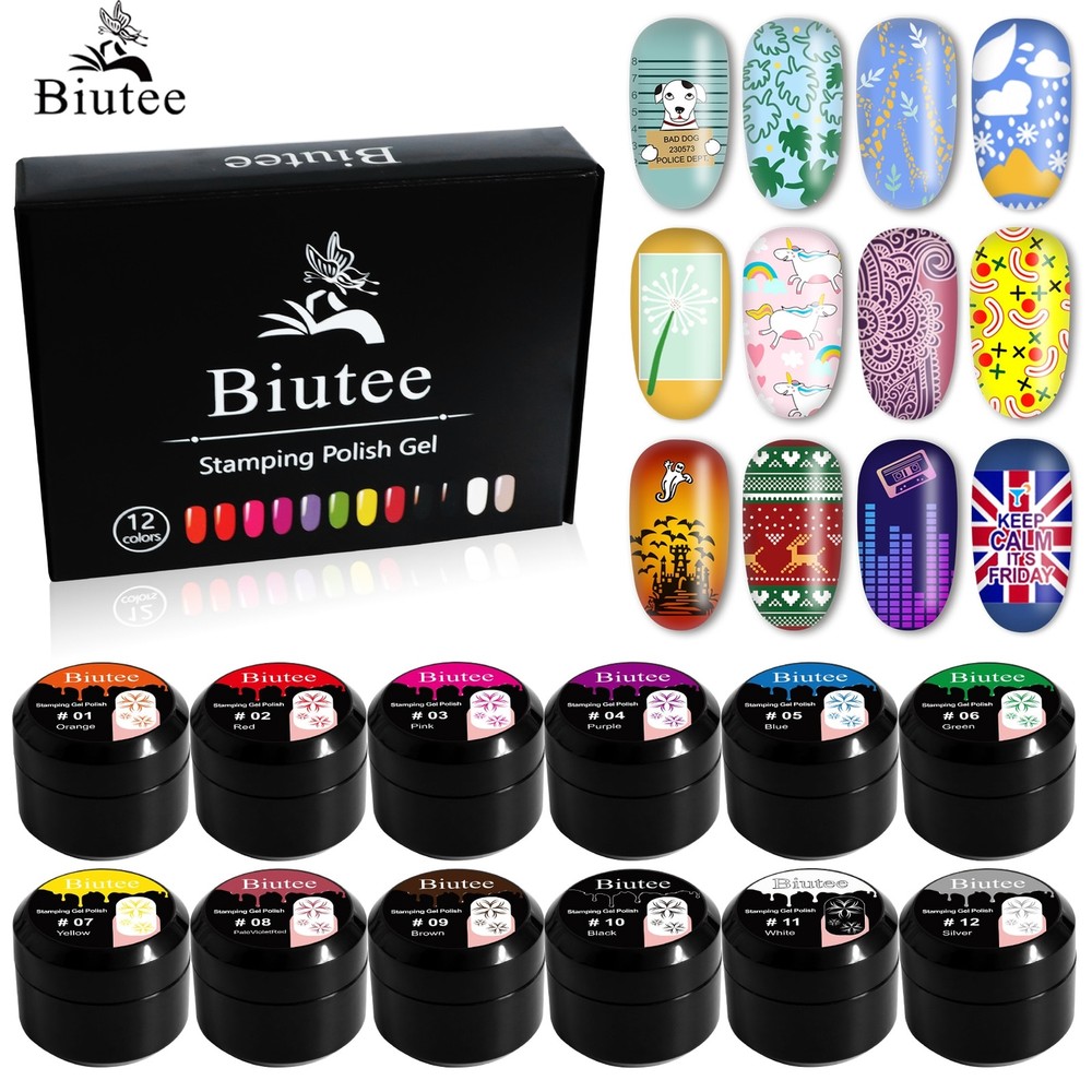 8ml Nail Stamping Gel Polish Print Nail Polish Stamp Painting Soak Off UV Gel