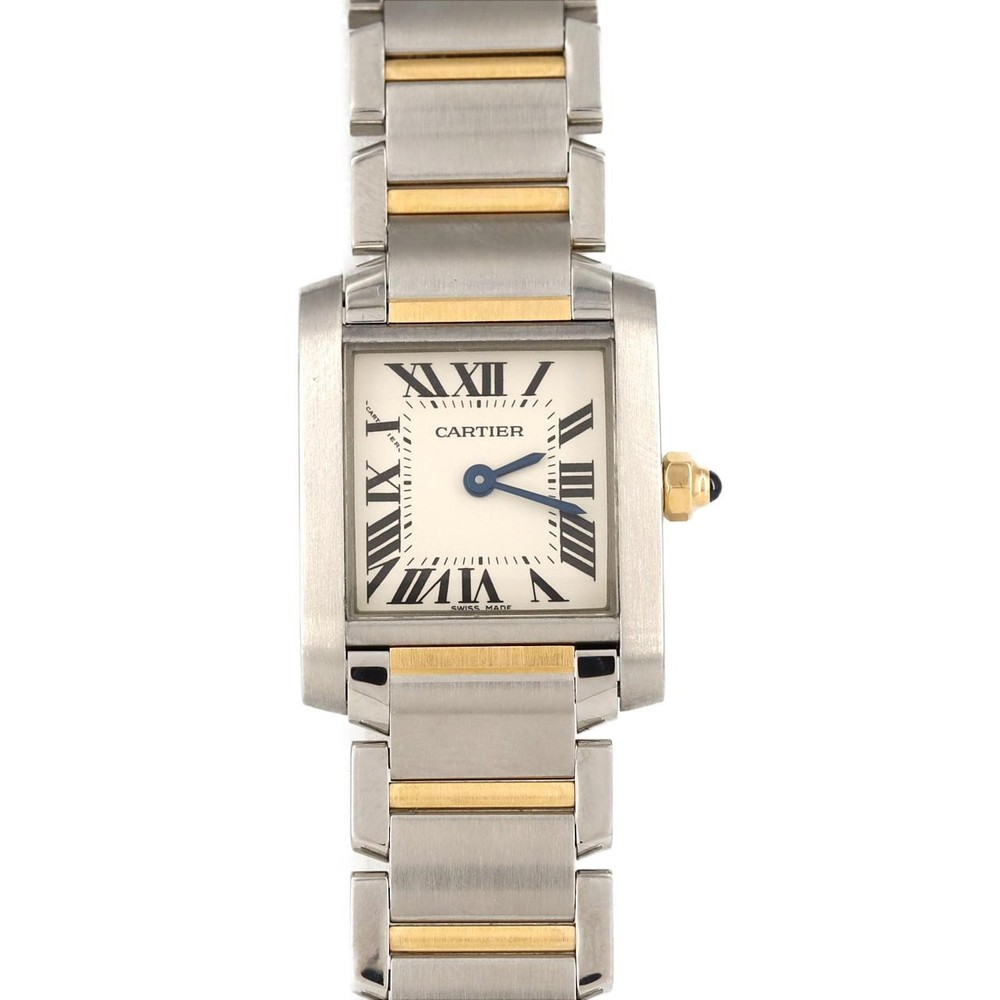 Authentic Cartier Tank Francaise SM Gold & Steel W51007Q4 SSxYG Quartz  #270-...