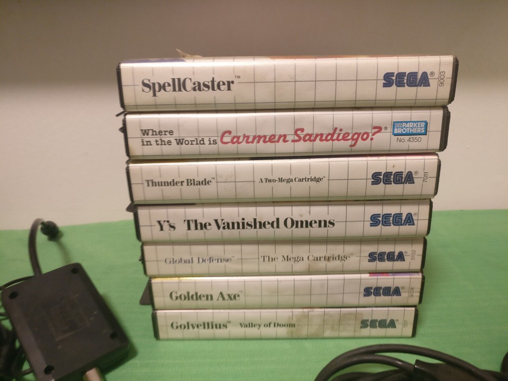sega master system console 2 Remotes & 7games