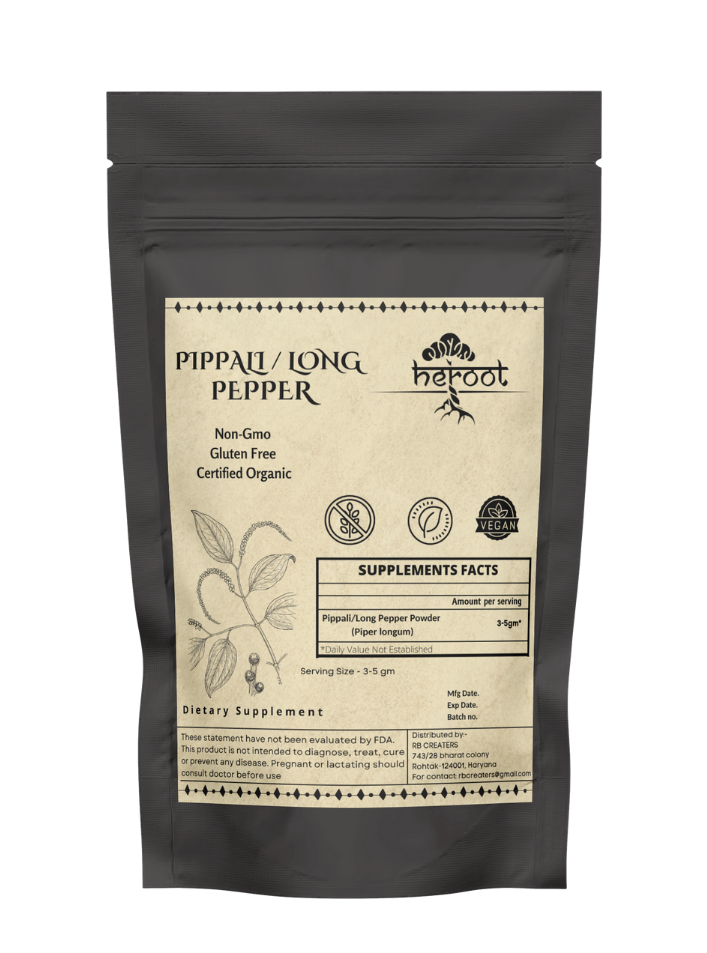 Pippali Pepper Powder Long Piper Organic Longum Herbals Churna Premium Digestive