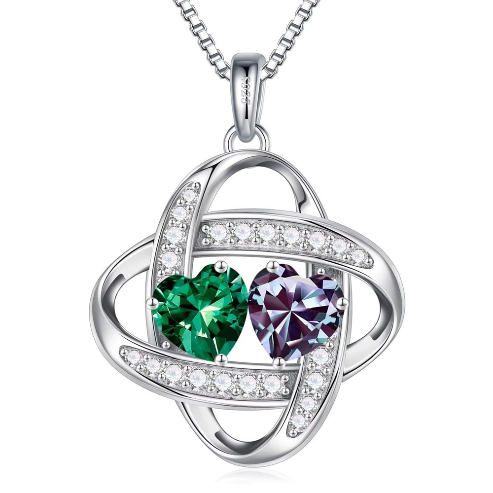 Mothers Day Gifts for Mom Wife, Birthstone Necklace Jewelry, Anniversary Neck...-image