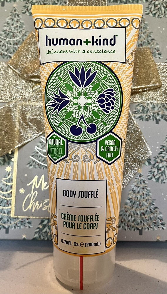 Human+kind SEALED Unisex Body Souffle Cream Tube 6.76 oz Hydrating Moisturizer
