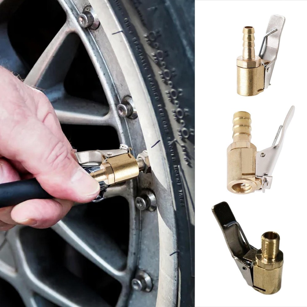 Car Air Pump Adapter Heads Tire Pump Nozzle Valve Connector Fast-Inflating
