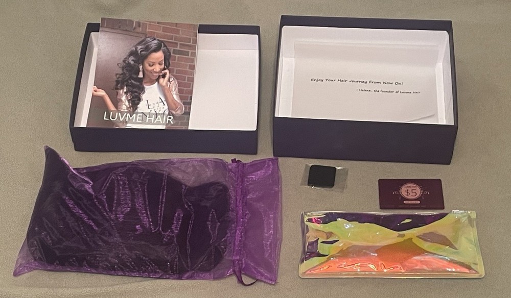 Brand New Never Worn Luvme Hair Wig Dark Brown Shoulder Length Straight Clean