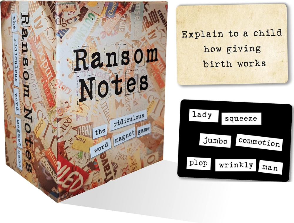 Ransom Notes - the Ridiculous Word Magnet Party Game, 3+ Players