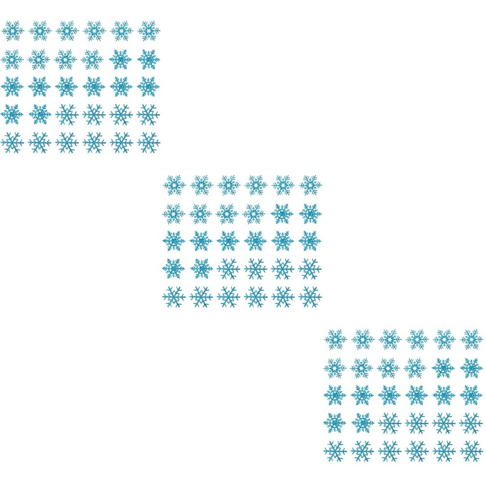 3 Pieces Snowflake Patch Appliques for Sewing Stickers Pants Patches