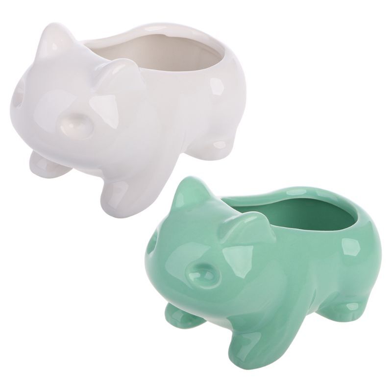 Ceramic Flowerpot Succulent Planter Plants Flower Pot With Hole Home Offi