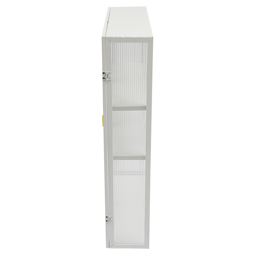 3-Tier Metal Wall Mounted Storage Cabinet for Modern Spaces