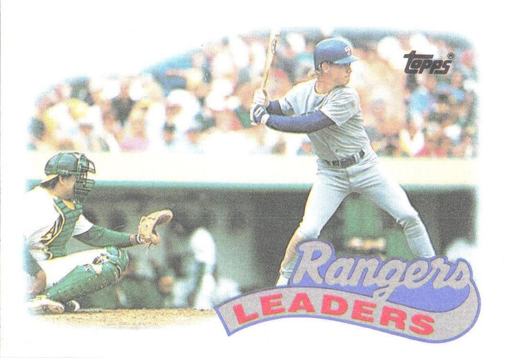 1989 Topps #729 Texas Rangers Team Leaders Baseball Card