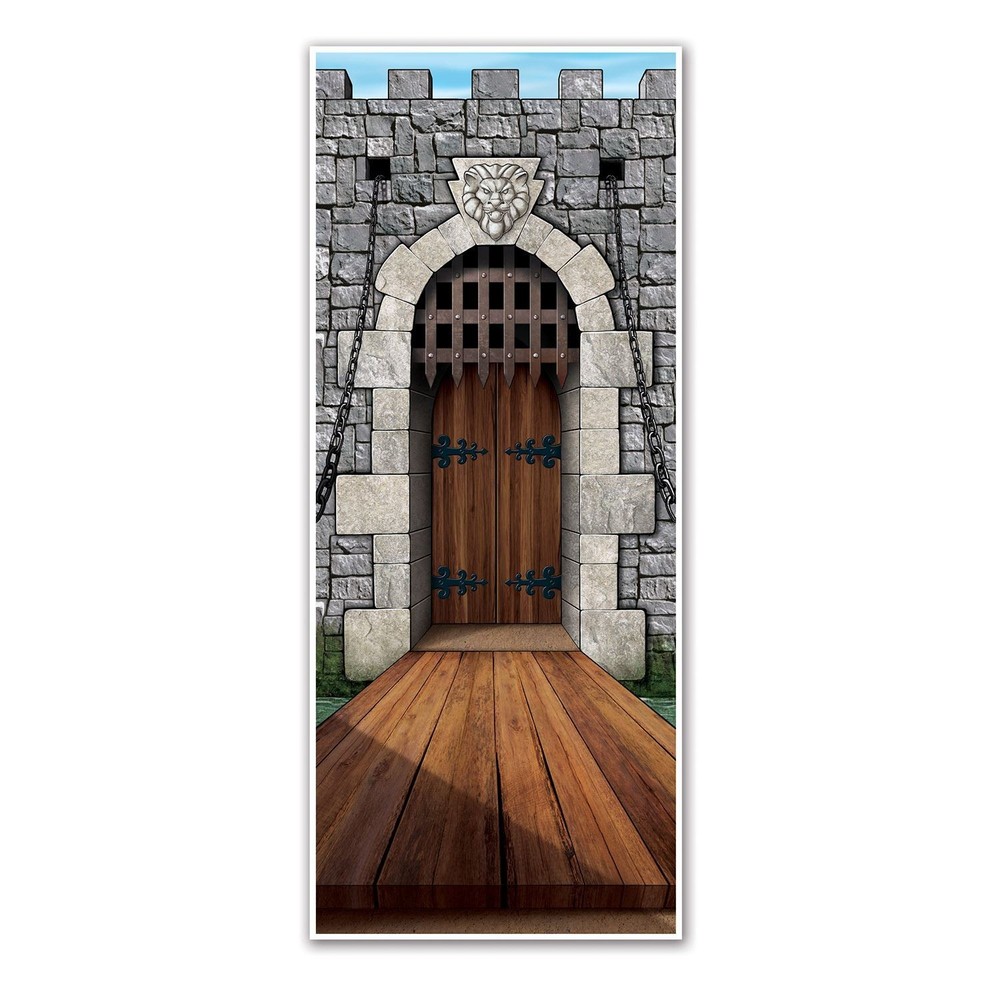 Beistle Castle Door Cover - Medieval | Party Supply | Decoration