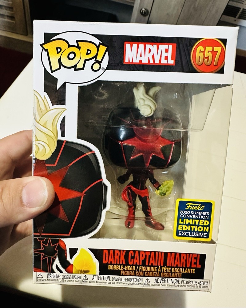 Funko Pop! Dark Captain Marvel #657 Summer Convention 2020 Exclusive