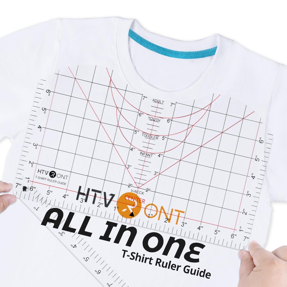 HTVRONT Tshirt Ruler Guide for Vinyl Alignment - Tshirt Measurement Tool for ...