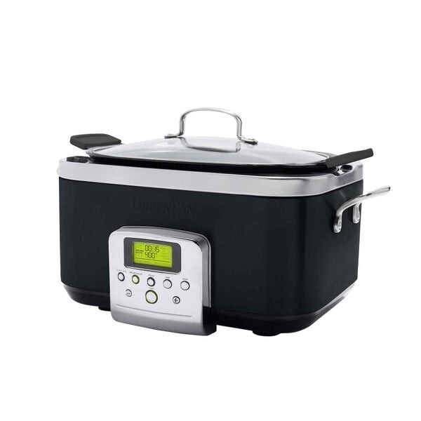 GreenPan Elite 6-Qt Programmable Slow Cooker with Ceramic Pot  