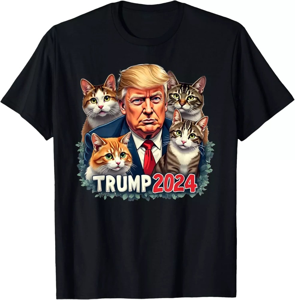 Cats for Trump 2024 Funny Vote For Trump Unisex T-Shirt