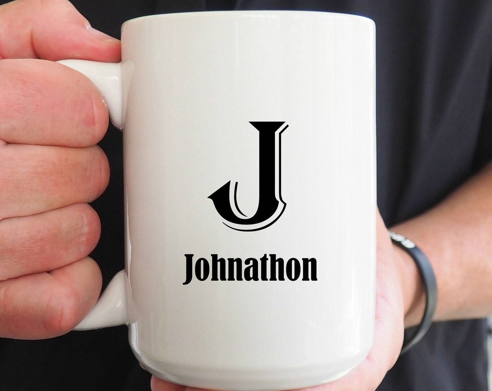 Personalized Coffee Mug Personalized Initial And Name Coffee Cup Initial Mug For