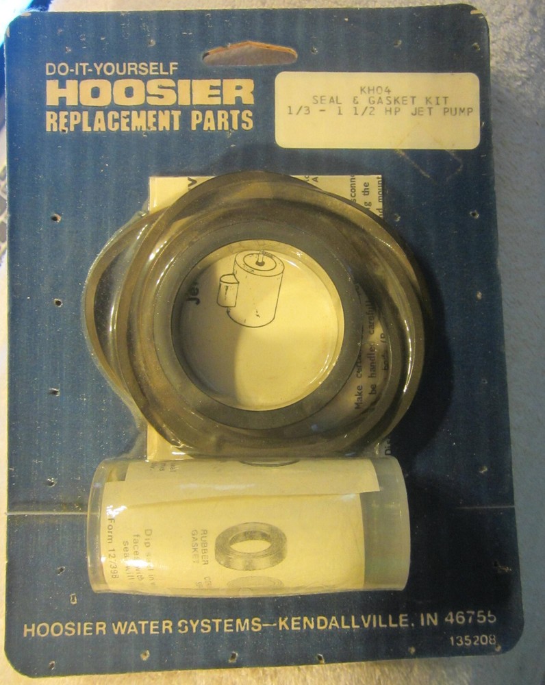 1 New NOS Hoosier water systems replacement parts,135208,seal & gasket kit,VTG