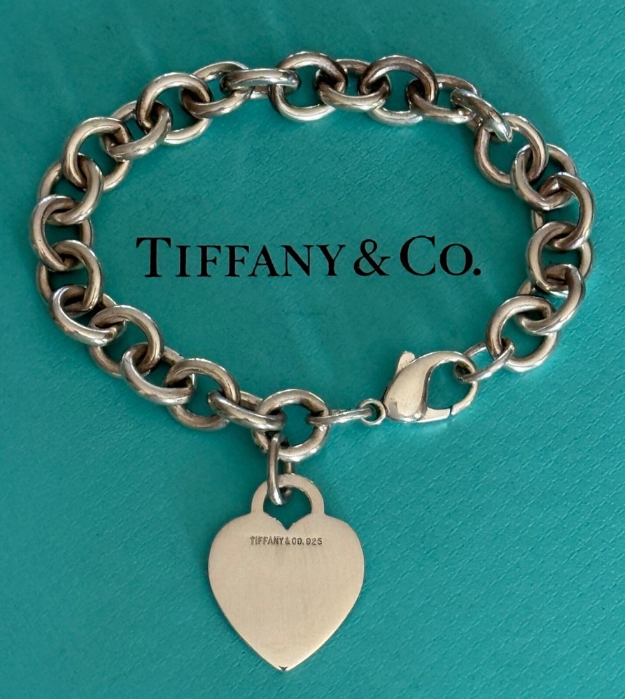 Tiffany & Co.  Heart Tag Bracelet   7 1/2
