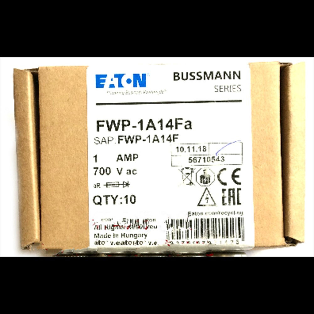 10pcs new EATON Bussmann FWP-1A14Fa FWP-1A14F Fuse 1A 700V Free shipping