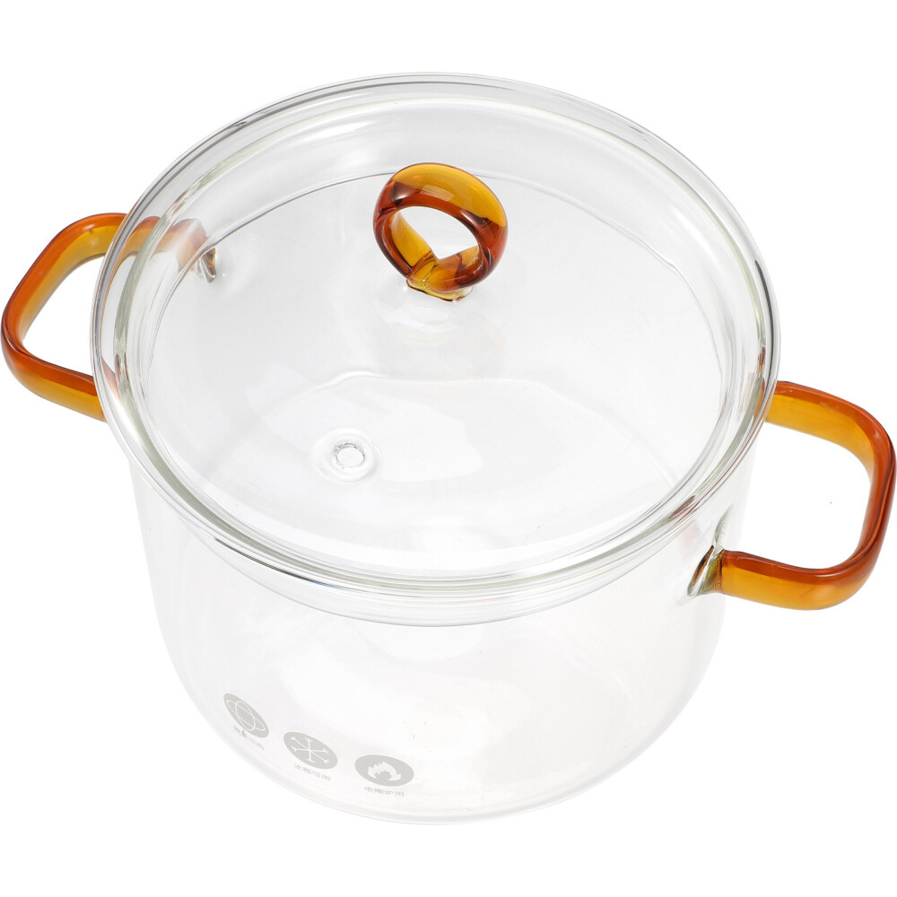 Soup Pot Clear Heat Resistant Saucepan With Lid Clear Pot Stew Pot