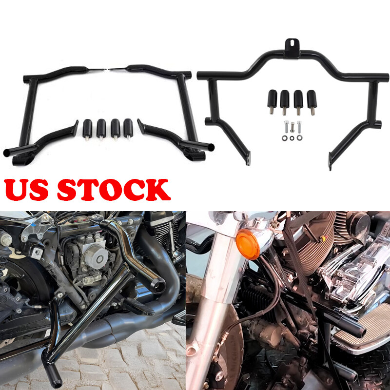 Saddlebag Crash Bar Engine Guard Kit fit for Harley Road King Street Glide 2009+