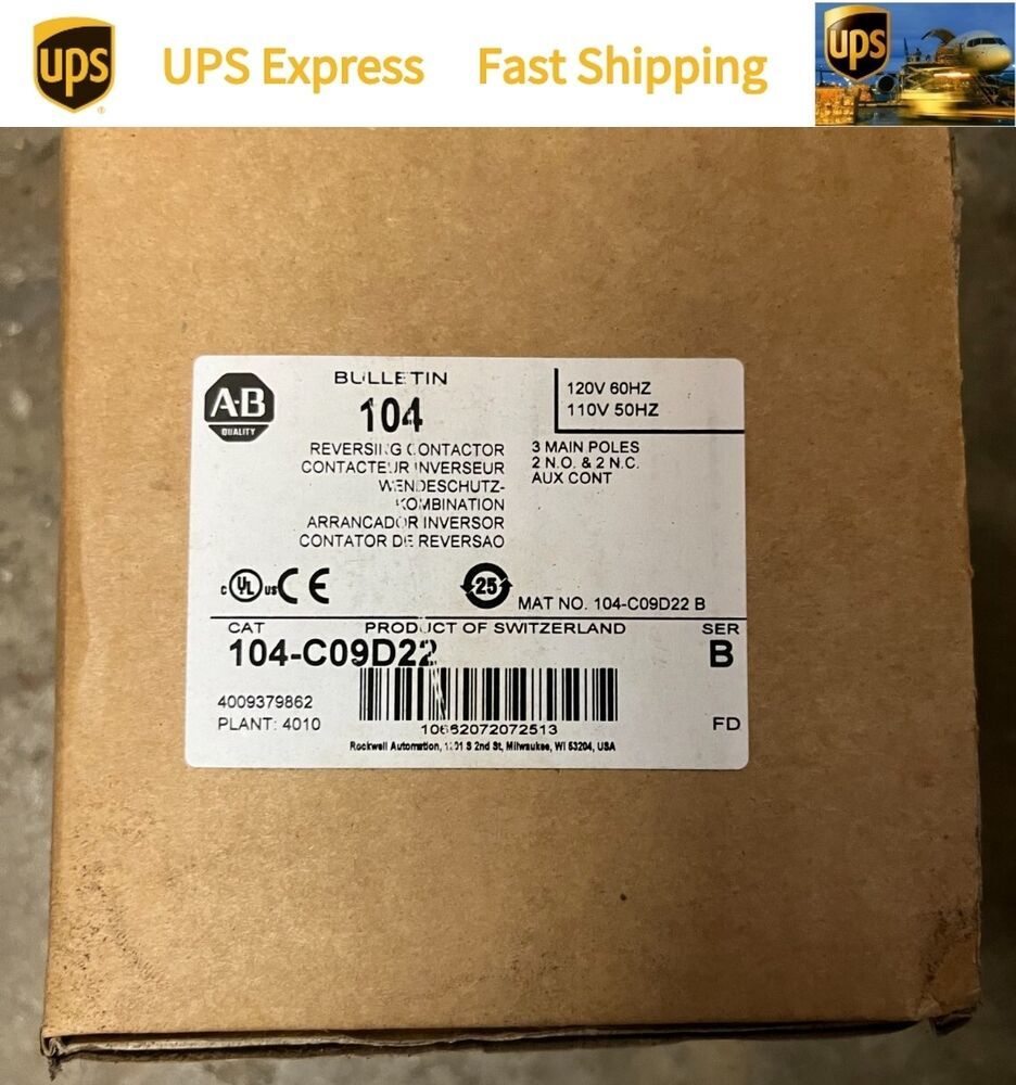 104-C09D22 New Factory Sealed AB 1 YEAR WARRANTY FAST DELIVERY 1PCS VERY GOOD-image