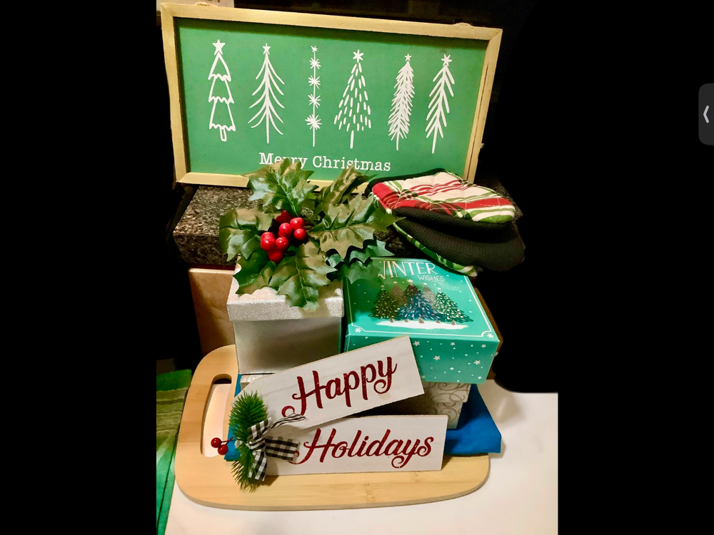 Holiday Treat Towers and Holiday Baskets