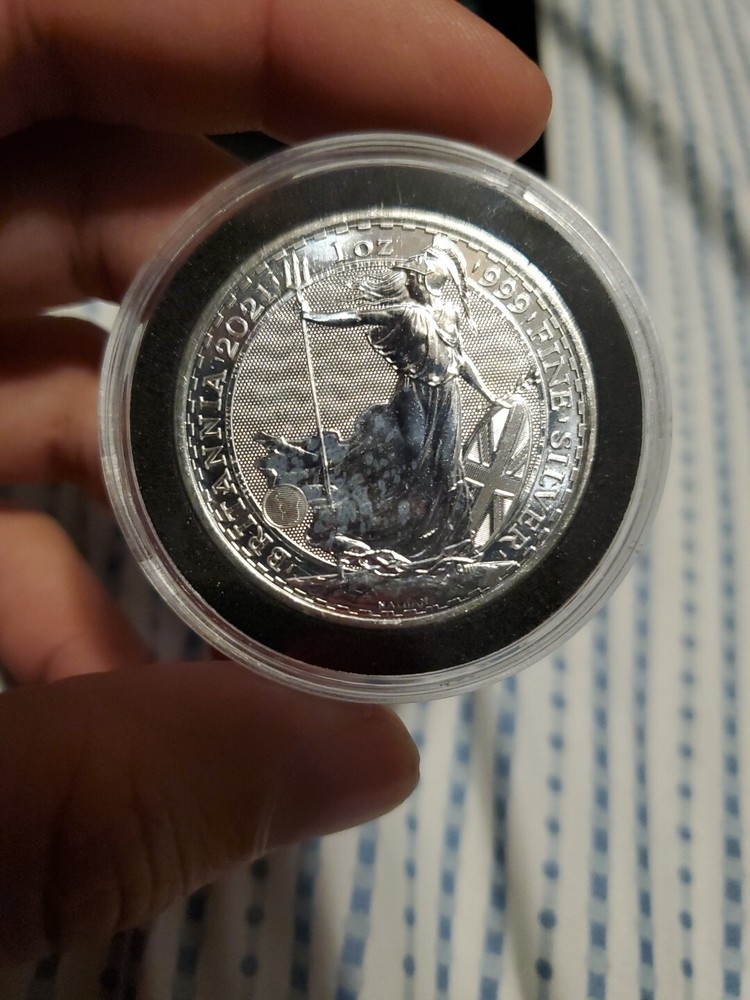 2021 Great Britain 1oz Silver Britannia Coin .999 Fine BU In Capsule