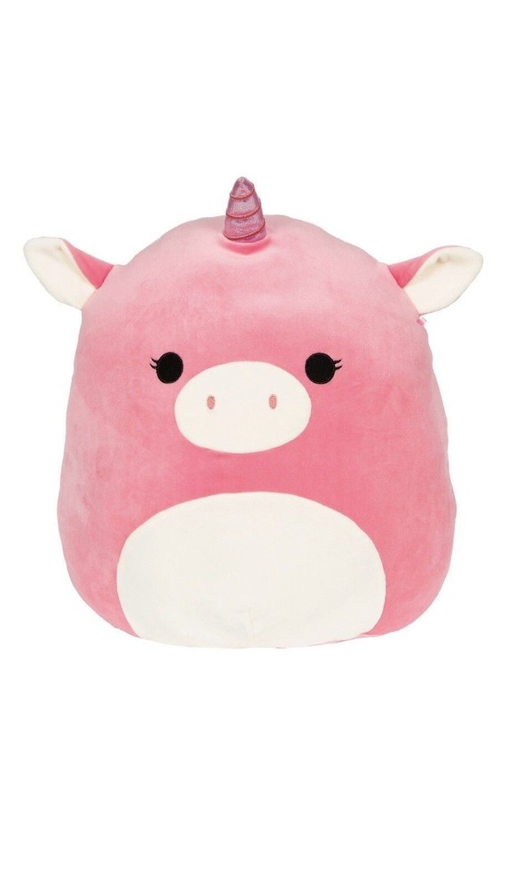 NO TAG SQUISHMALLOW Zoe The Pink Unicorn Pillow Stuffed Animal, 16