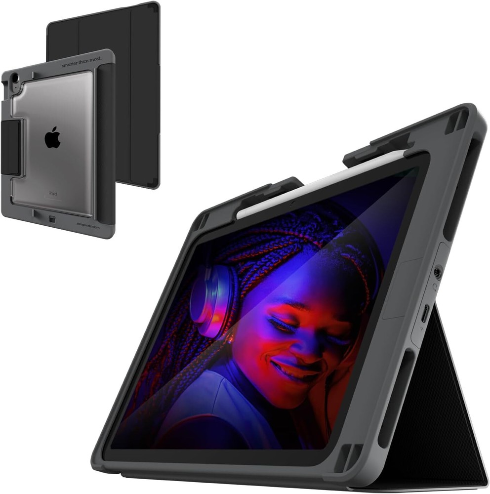 STM Goods Dux Ox - Super Protective 10th Gen iPad Case with Integrated Black
