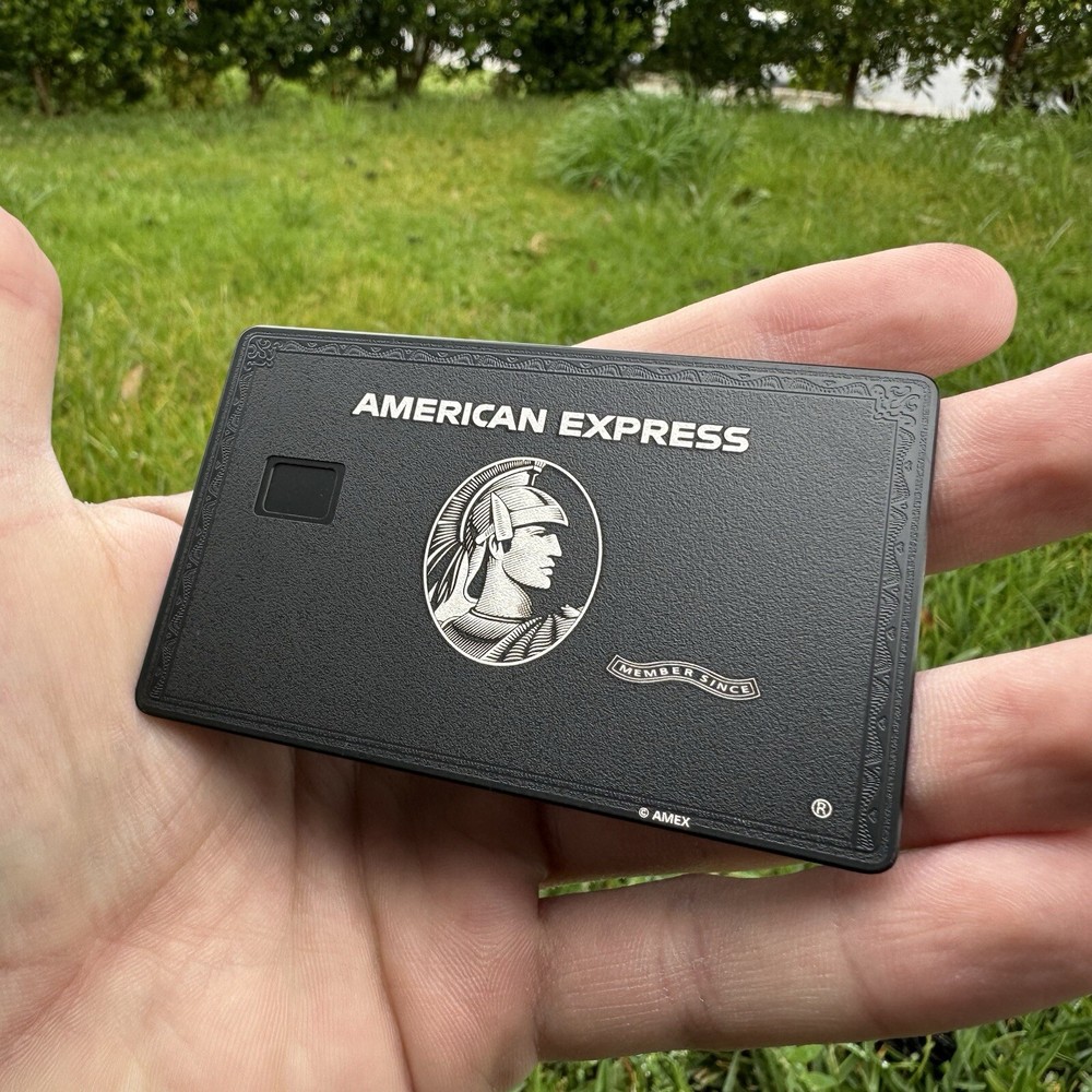 AMEX Black Card CUSTOM Centurion Small | Big Chip Novelty MADE IN THE USA
