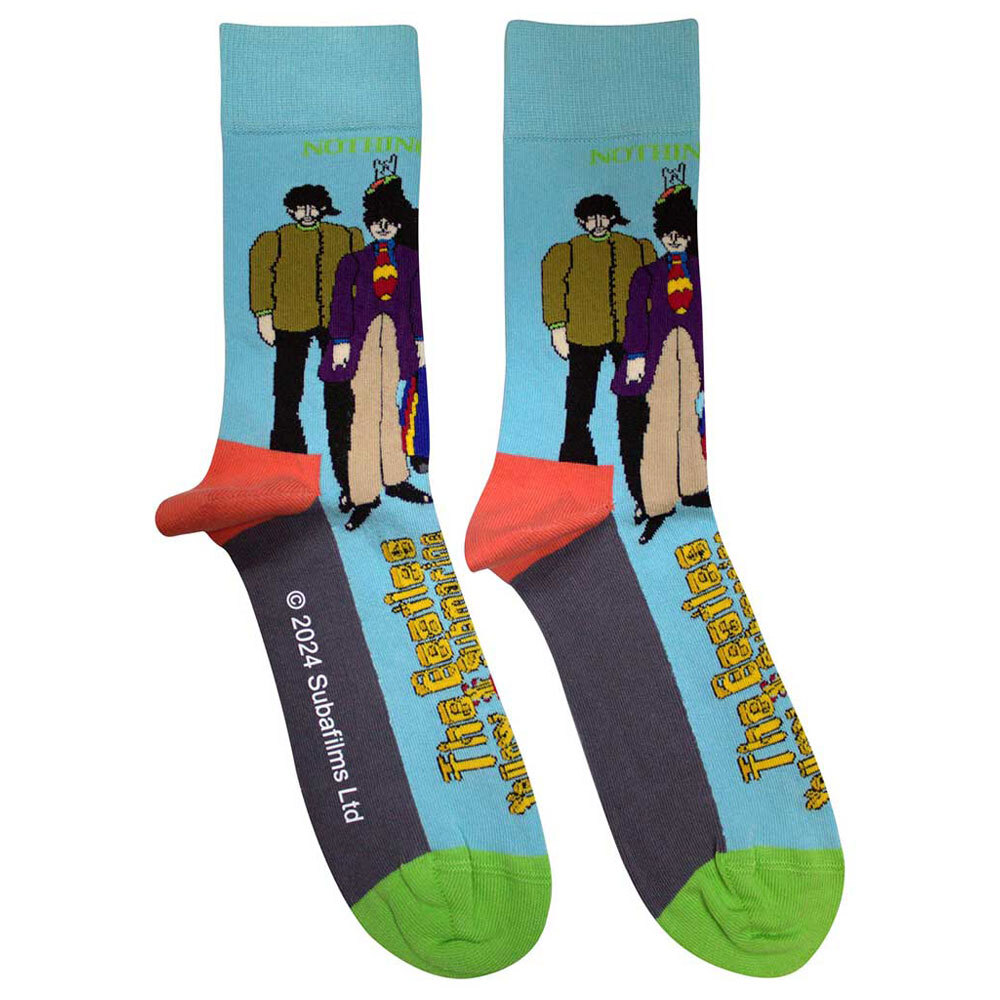 The Beatles Yellow Submarine And Band Ankle Socks Size One Size