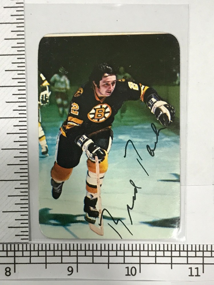 1976 Topps Hockey Glossy Brad Park #2 Bruins Rookie Card Insert