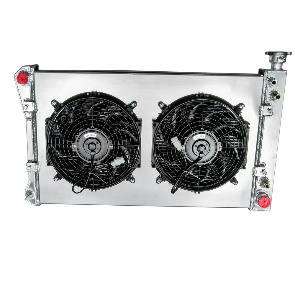 4-Row Radiator+Shroud Fan For 88~97 Chevy/GMC C/K 1500 2500 3500 R3500 4.3L 5.7L