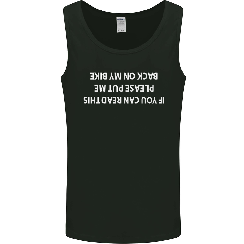 Read this Cycling Cyclist Bicycle Funny Mens Vest Tank Top