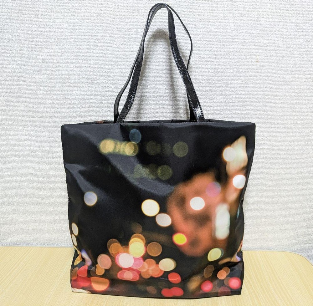 Kate Spade Black Nylon Tote Bag 12.2 Inch Branded Shoulder Bag