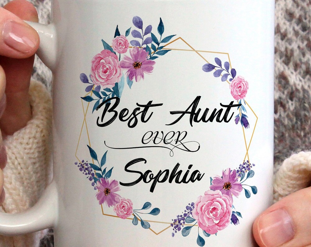 Personalized Gift For Aunt Mug Custom Mug For Aunts New Aunt Gift Pregnancy