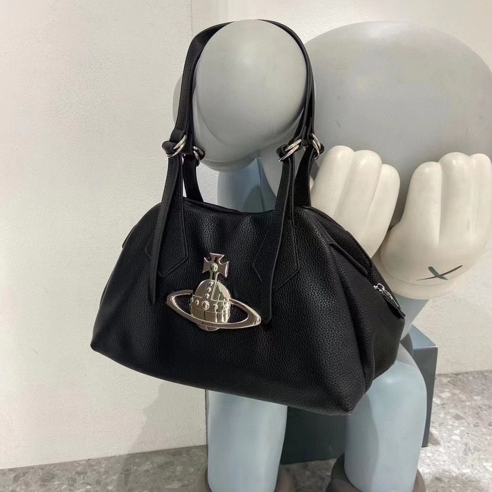 Vivienne Westwood Boston Bag Big Orb Fashion Women's Bags Handbags Black NEW