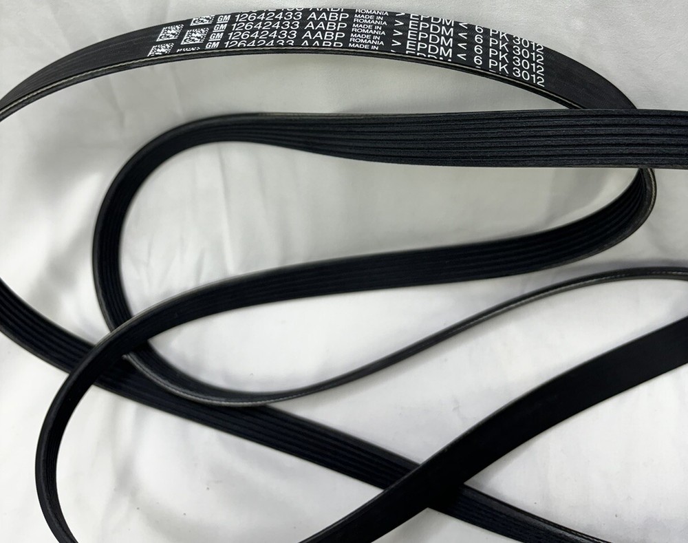 GM Genuine 12642433 V-Ribbed Serpentine Belt, GM 2002-2014