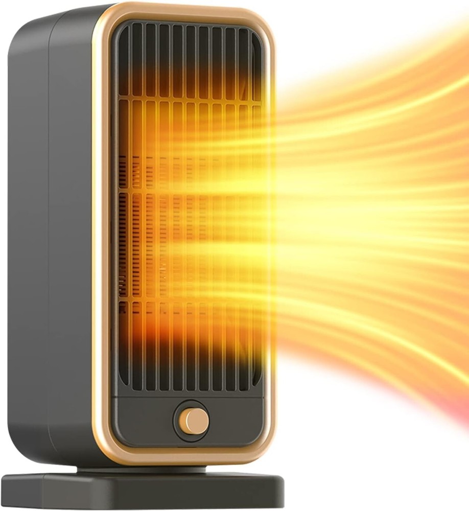 Portable 7-Fin Electric Indoor Space Heater Quiet Full Room Heater w/ Thermostat