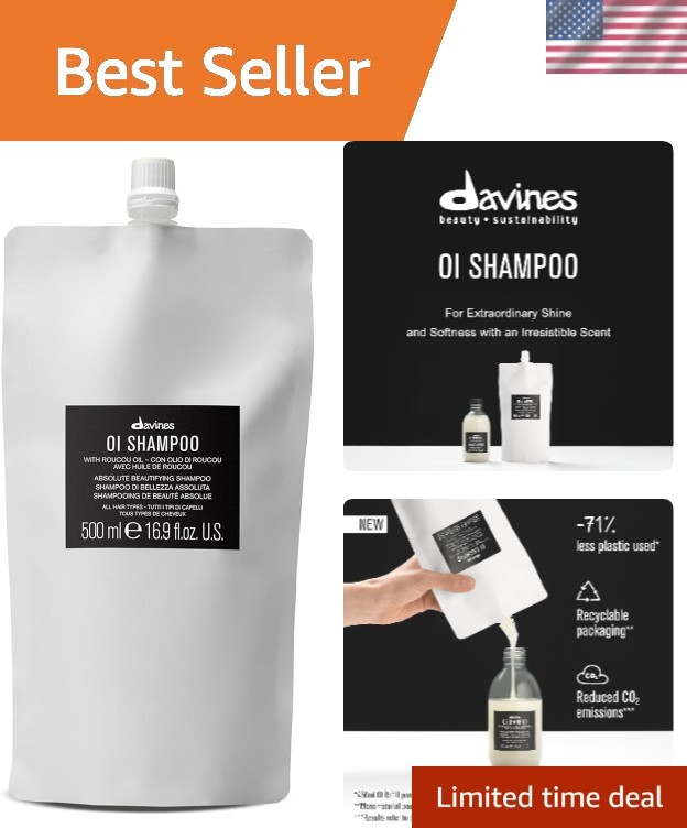 OI Nourishing Shampoo for All Hair Types, Adds Silky-Smooth Shine & Volume, S...