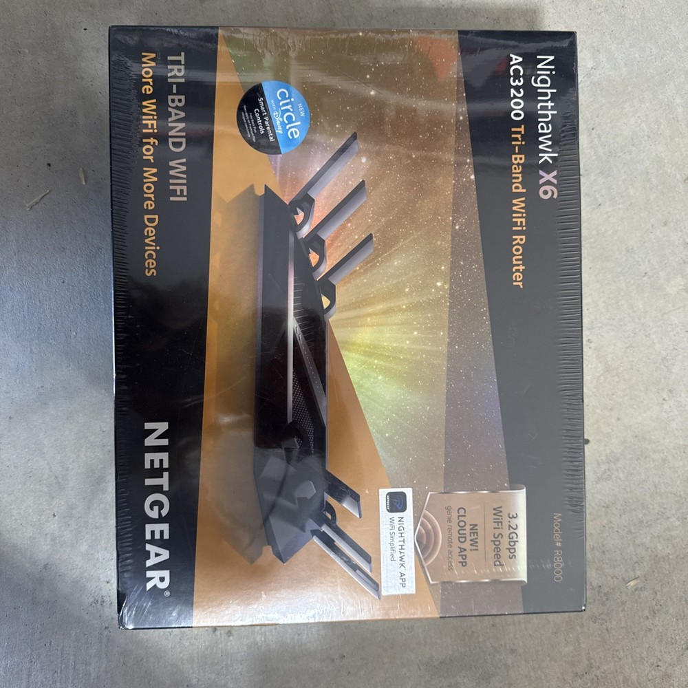 Netgear Nighthawk X6 AC3200 Tri-Band WiFi Router R8000 3.2