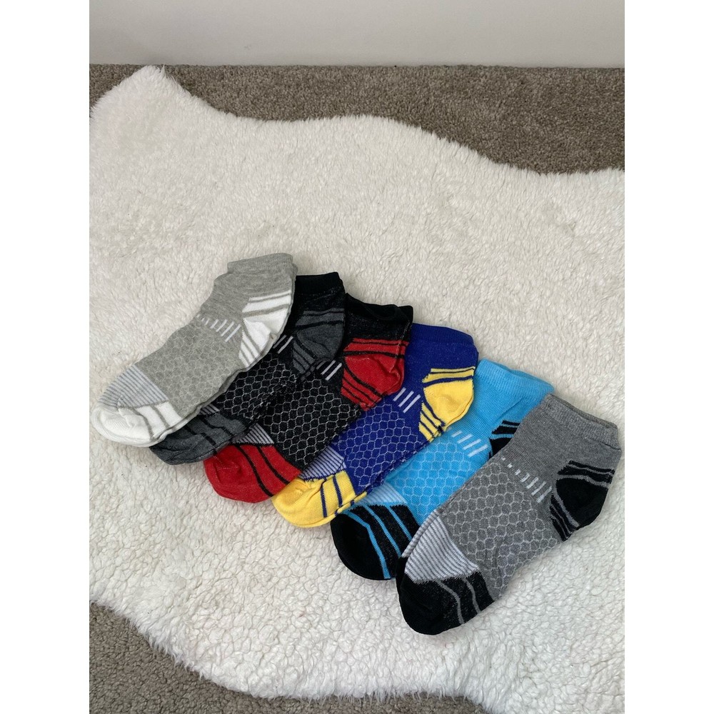 New Adult Unisex  Ankle Running Socks Set of 6, mixed Colors OS