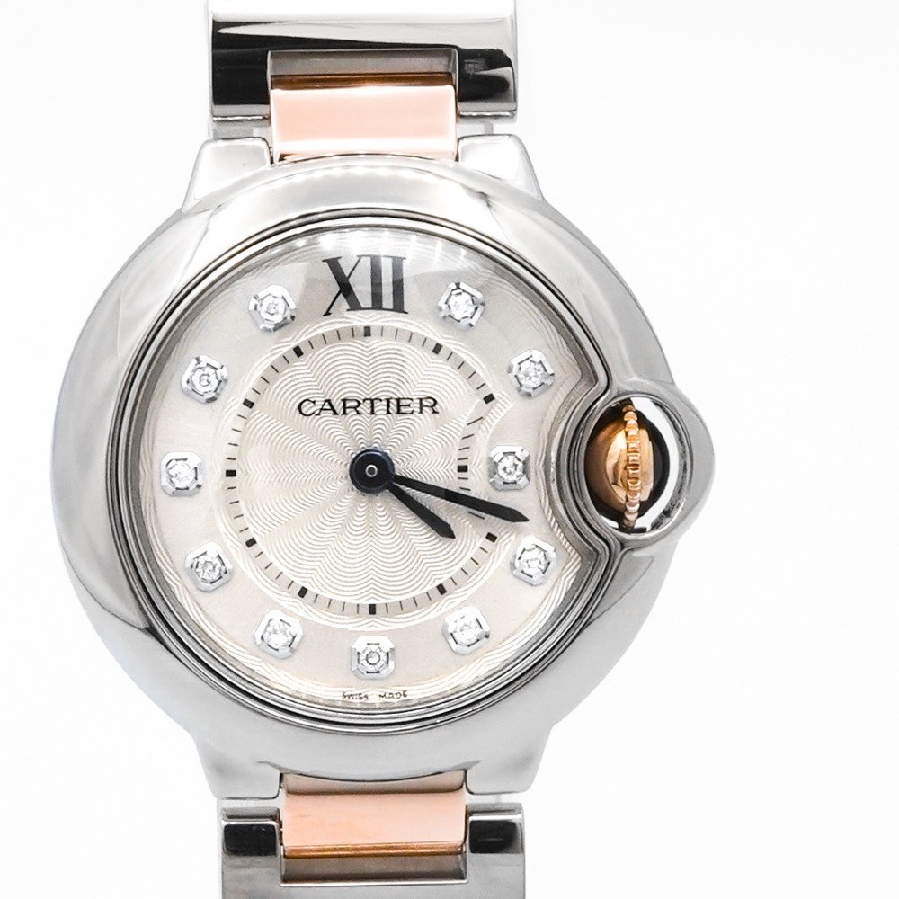CARTIER Ballon Bleu de Cartier Stainless Steel and Pearl Gold bracelet Watch