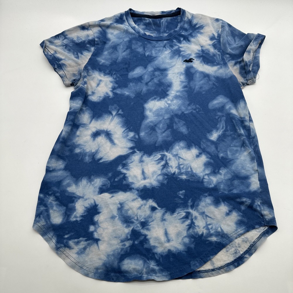 Hollister T-Shirt Men Medium Tie Dye Blue Round neck ..#18177