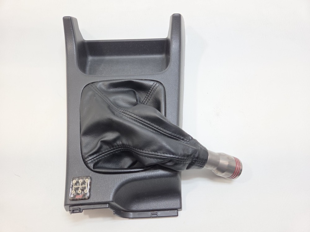 2002-2004 Subaru Impreza STI WRX Manual Shifter Boot Cover Black Leather Plastic