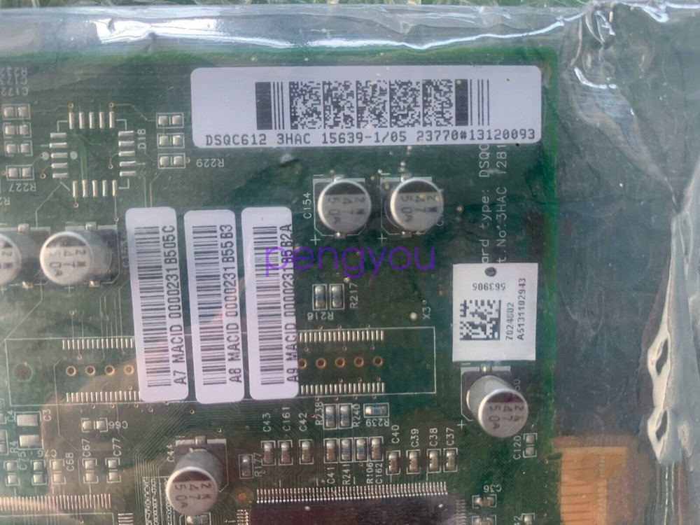 Placa de comunicación 1 pieza ABB DSQC612 3HAC15639-1 nueva Fedex o DHL