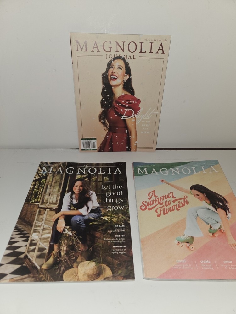 Magnolia Journal Magazine Lot 3 Joanna Gaines Issues 21 22 23 2021-2022 Good Condition