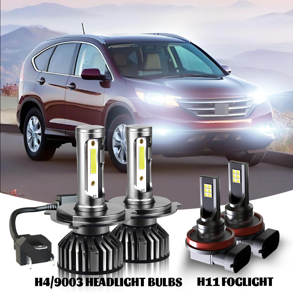 Bombillas LED luz antiniebla haz alto / bajo para For Honda CR-V 2007-14 6000K