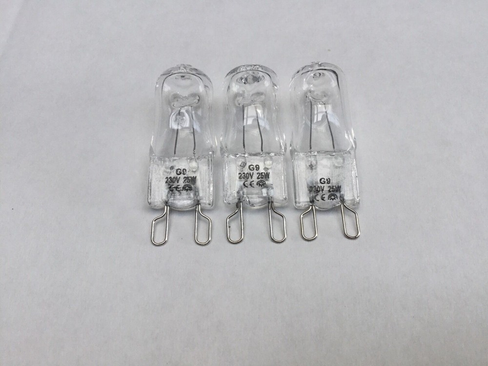 3-Pack 25W Chef Classic Extra Oven Halogen Lamp Bulb Replacement for EXC627S EXC627W Models Durable Long-lasting Oven Light Globe